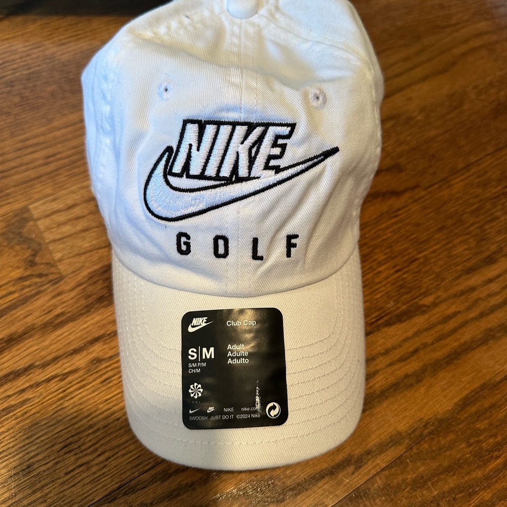 Nike White and Gray Unstructured Cap